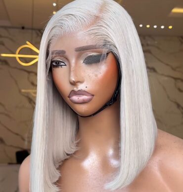 12inches 200g 6*6hd closure blonde wig
