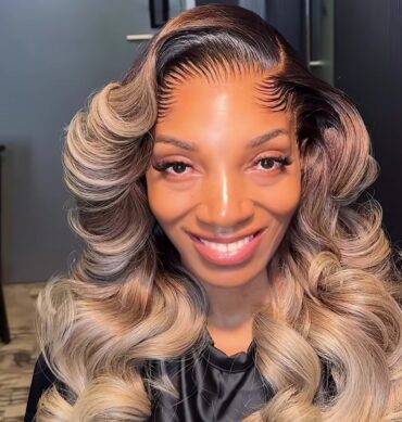 20inches layered 300g 13*6hd custom colored wig