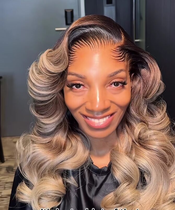 20inches layered 300g 13*6hd custom colored wig