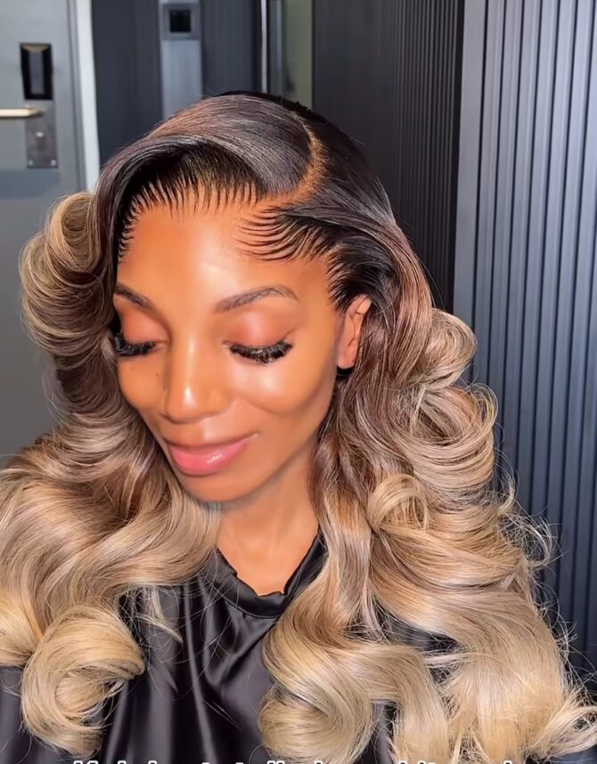 20inches layered 300g 13*6hd custom colored wig