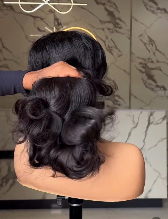 20inches layered 300g 5*5 wig