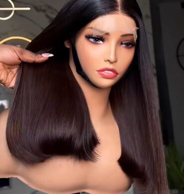 16inches 300g 2*6 closure custom colored wig