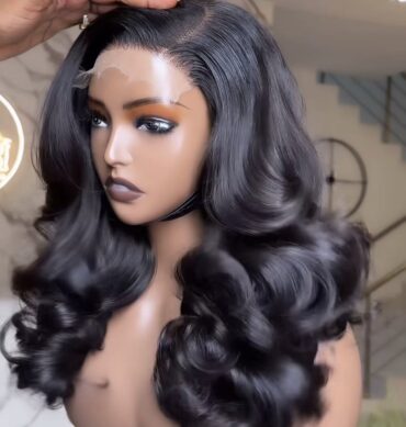 16inches 300g 5*5hd closure wig
