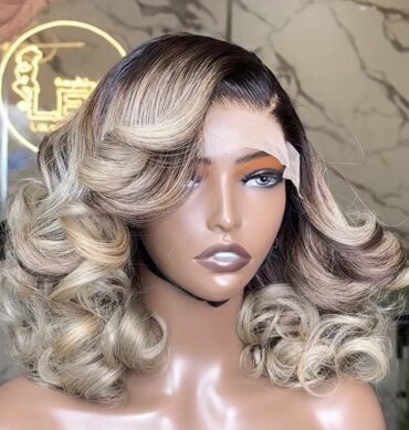 12inches 250g 5*5swiss closure custom colored wig