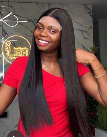 300g 5*5swiss closure blunt cut wig