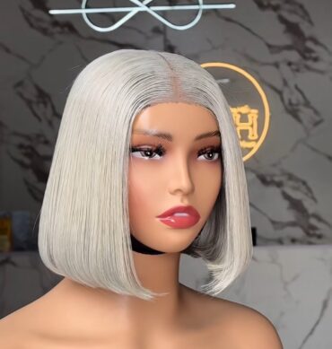 8inches 200g 2*6 blonde wig