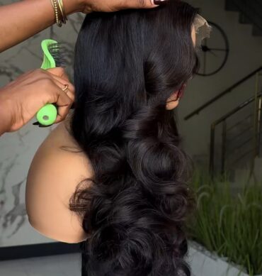 24inches 400g layered length 13*4hd closure wig