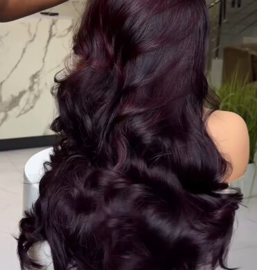 26inches 400g layered 13*4hd custom colored wig