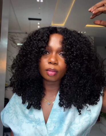 16inches 200g 5*5hd closure wig pixie curls