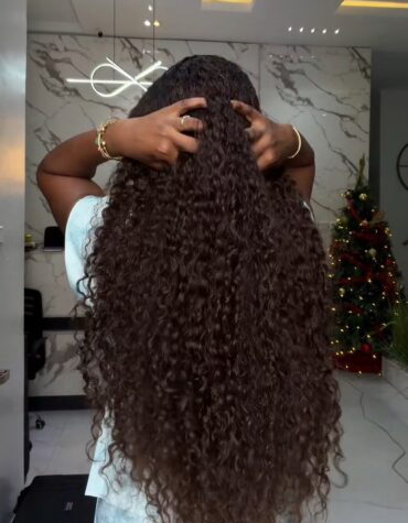 32inches 300g 6*6hd closure Filipino curls custom colored