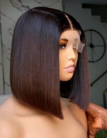 200g 2*6 closure browntip wig