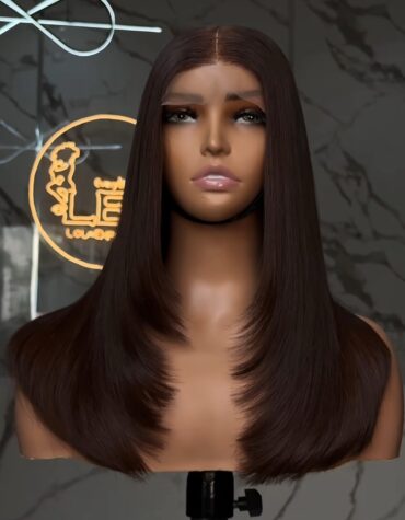 18inches 200g 2*6 closure custom color wig Trimmed layered