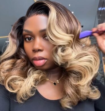 16inches 300g 6*6hd closure custom colored wig