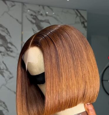 8inches 200g 2*4 closure wig
