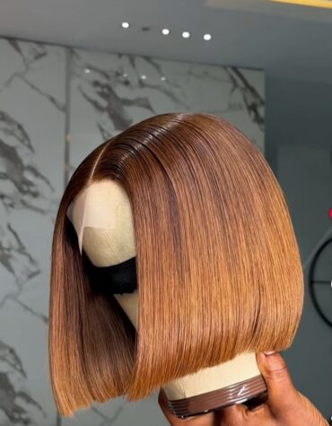 8inches 200g 2*4 closure wig