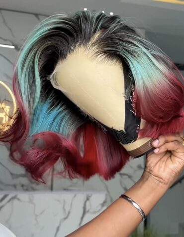 10inches 200g 13*6hd frontal custom colored wig