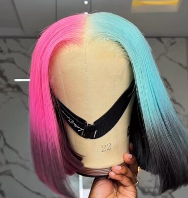 200g 6*6hd closure custom colored wig