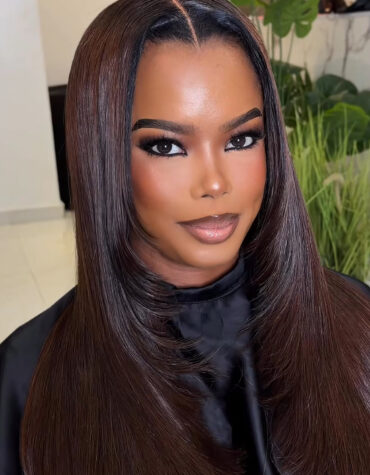 22inches 300g 2*6hd closure custom colored wig