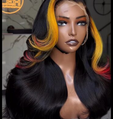 20inches 300g 13*6hd frontal custom colored wig