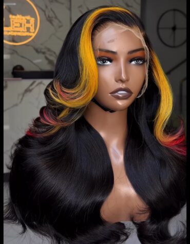 20inches 300g 13*6hd frontal custom colored wig