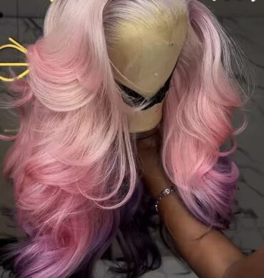 20inches 300g 13*6hd frontal layered wavy wig