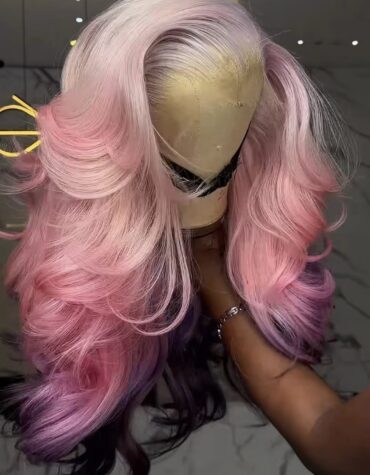 20inches 300g 13*6hd frontal layered wavy wig
