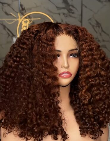14inches 200g 5*5hd closure custom colored pixie curls