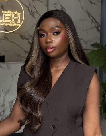26inches 300g 5*5hd closure custom colored wig