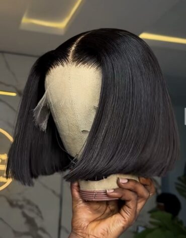 8inches 200g 9*6hd closure wig