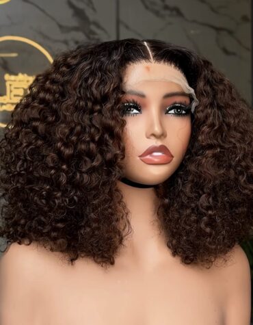 12inches 200g 5*5 swiss closure custom colored Filipino curls