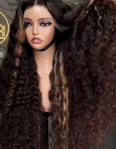 30inches 400g 13*6hd deep wave custom colored wig