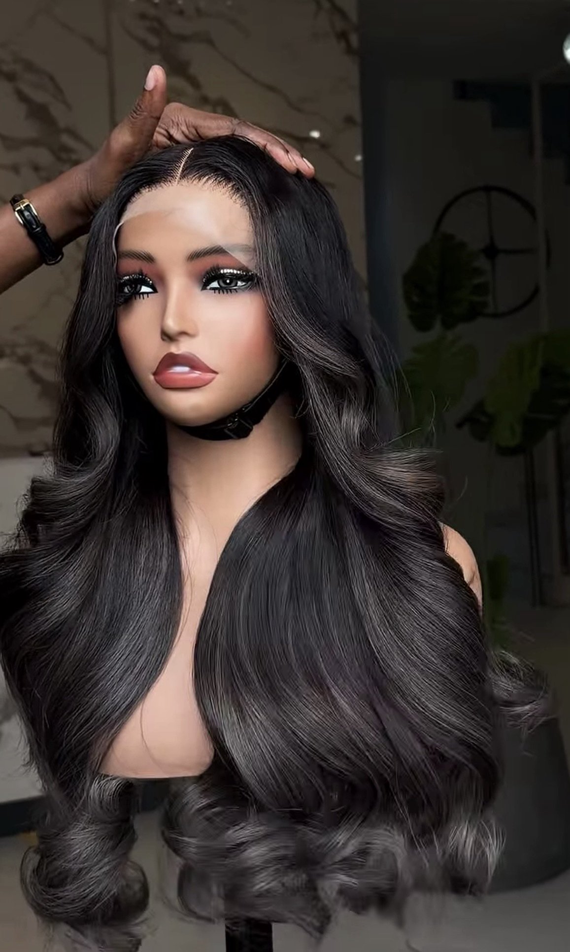 24inches 300g 5*5swiss closure custom colored wig
