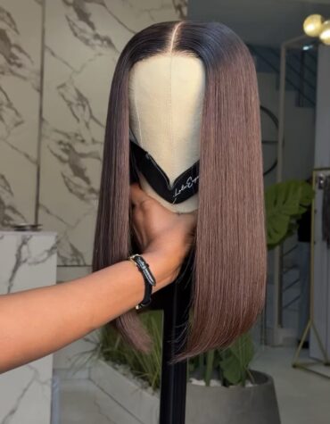 16inches 300g 2*6 closure custom colored wig
