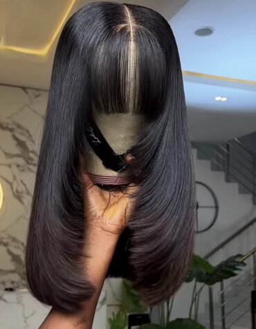 18inches 300g closure fringe layered custom colored