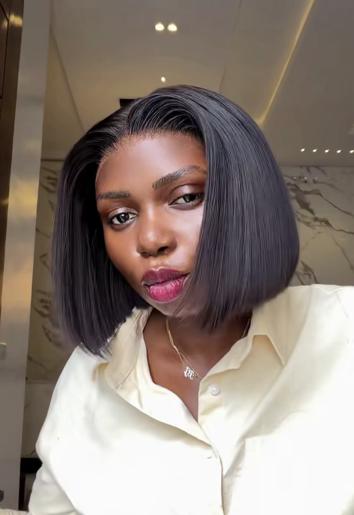 8inches 200g 13*6hd frontal bob wig - Image 2
