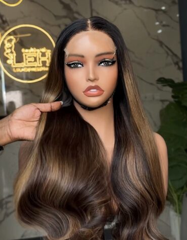 22inches 400g 6*6hd closure custom colored wig