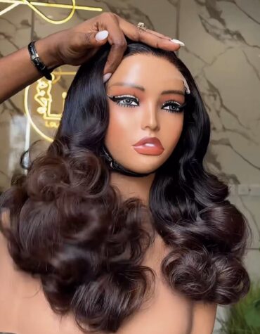 20inches 300g 5*5hd closure custom colored wig