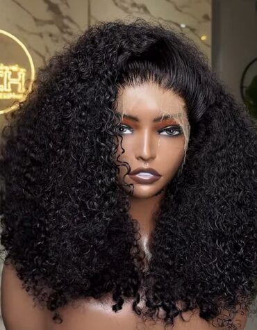 16inches 200g 13*6hd frontal wig pixie curls